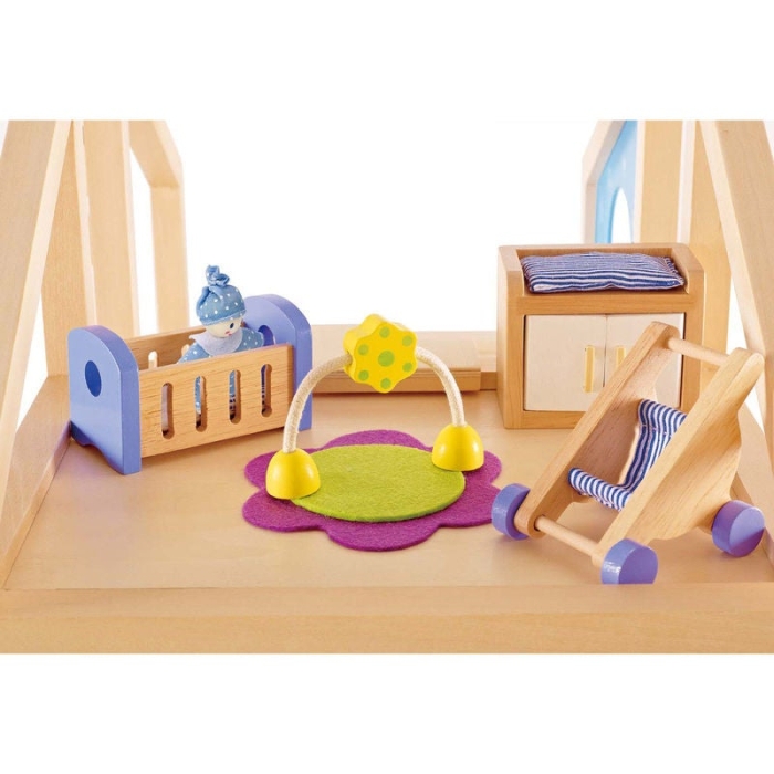 Hape Toys Wooden Doll House Furniture Baby's Room Set Review